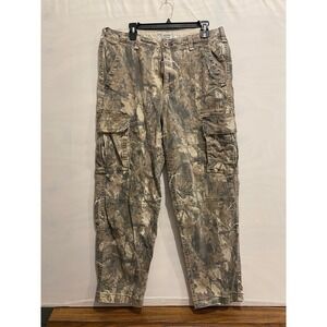 Hollister Skater Baggy Cargo Pants Mens W34 L32 Camo Outdoor Hunting